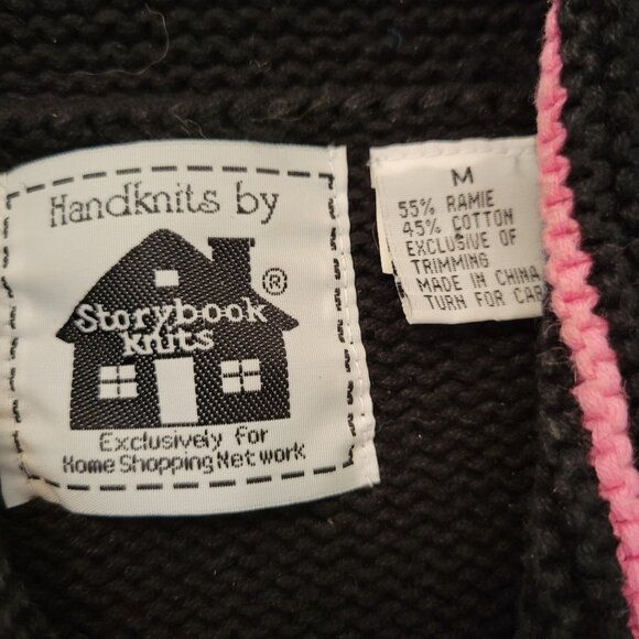 Storybook Knits Cardigan Embroidered Folk Lore Garden Full Zip‎ M - Picture 3 of 9